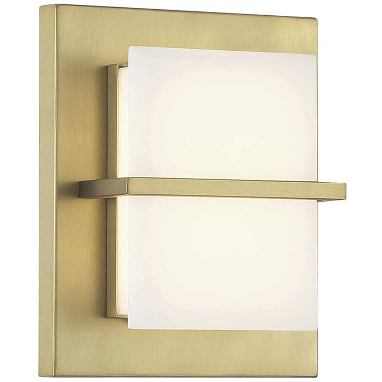 Tarnos LED 6.5 inch Soft Brass Wall Sconce Wall Light